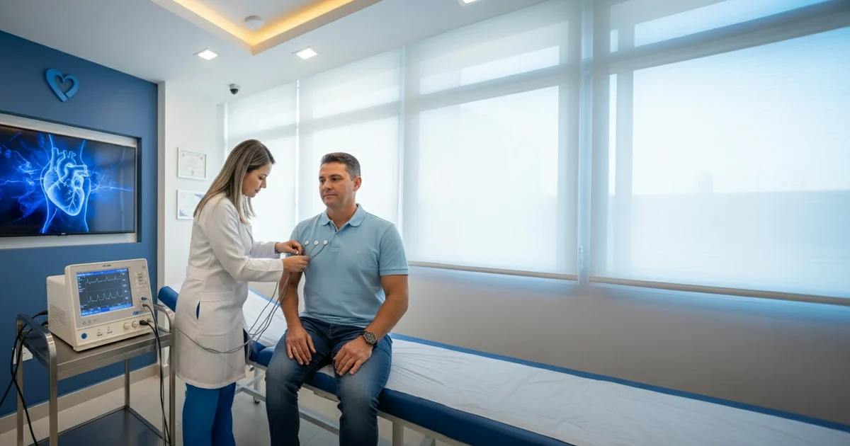Como é feito o eletrocardiograma: Entenda o exame essencial para sua saúde cardíaca - Artigos | SSO Medicina do Trabalho Como é feito o eletrocardiograma: Entenda o exame essencial para sua saúde cardíaca - Artigos | SSO Medicina do Trabalho