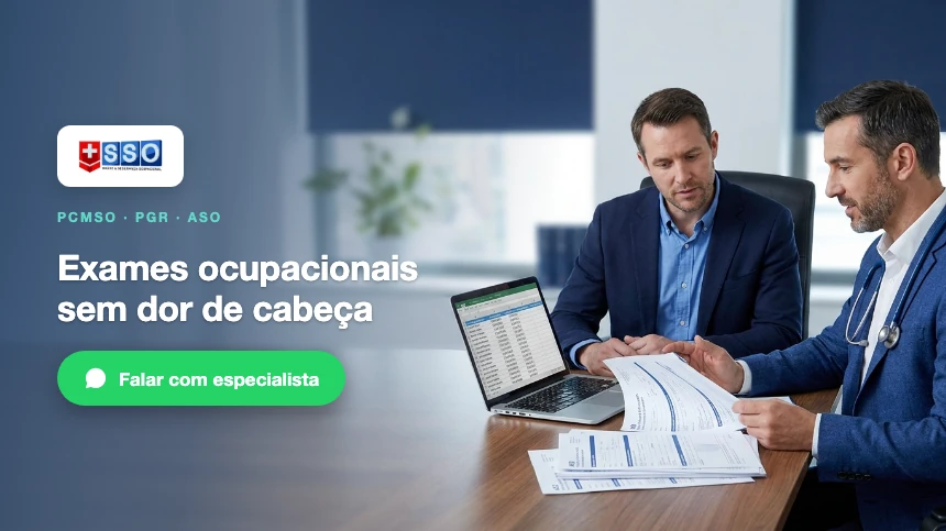 Exames ocupacionais sem dor de cabeça: fale com um especialista SSO