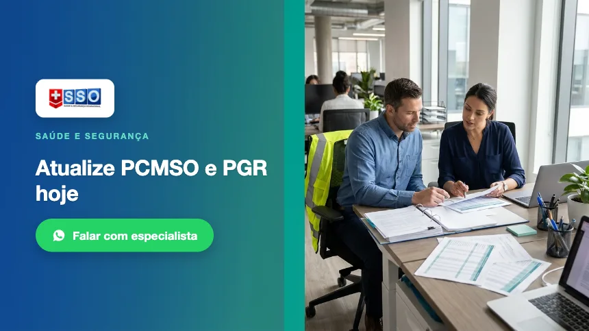 PCMSO, PGR e ASO sem dor de cabeça: fale com um especialista SSO